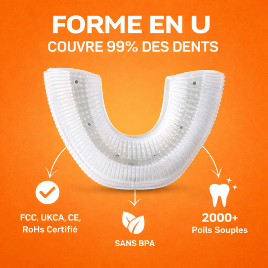 U-Sonic Smart 360° Toothbrush - Brosse à dents électrique ultrasonique automatique