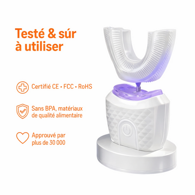 U-Sonic Smart 360° Toothbrush - Brosse à dents électrique ultrasonique automatique