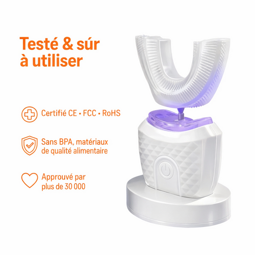 U-Sonic Smart 360° Toothbrush - Brosse à dents électrique ultrasonique automatique